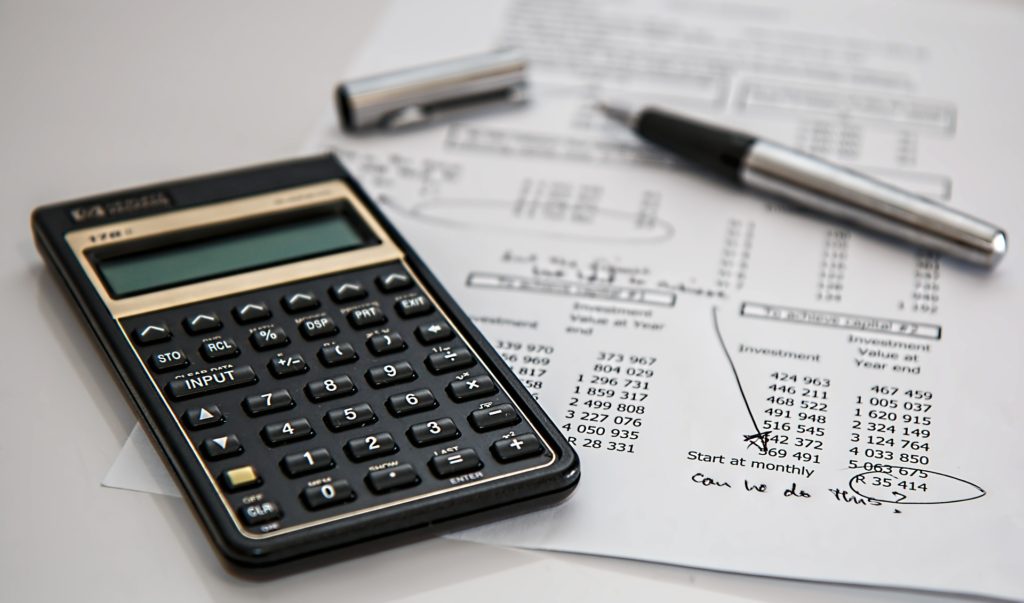calculator and income statement