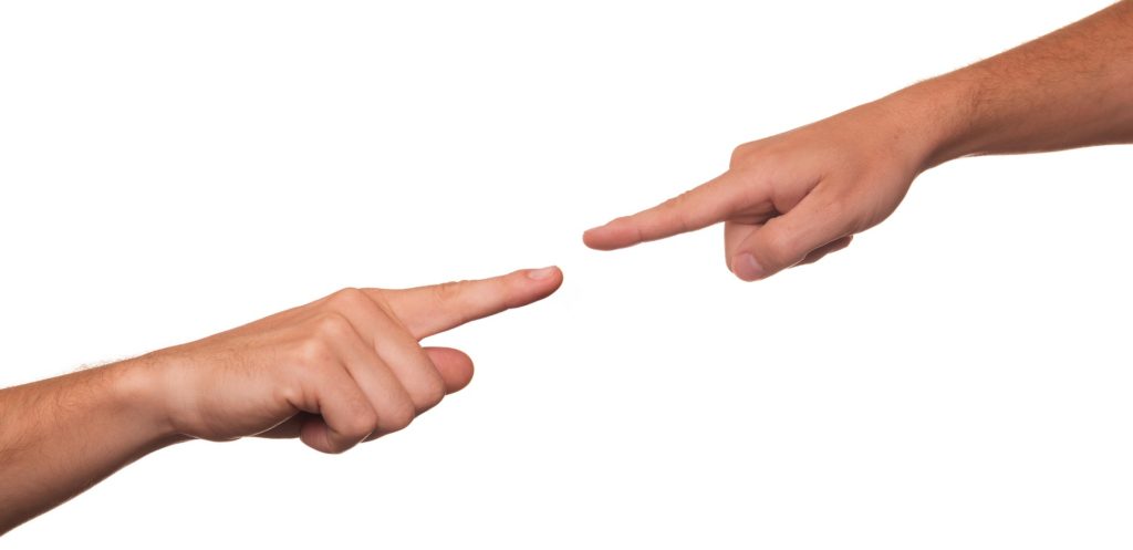 fingers pointing at each other over BC's Family Act and division of property